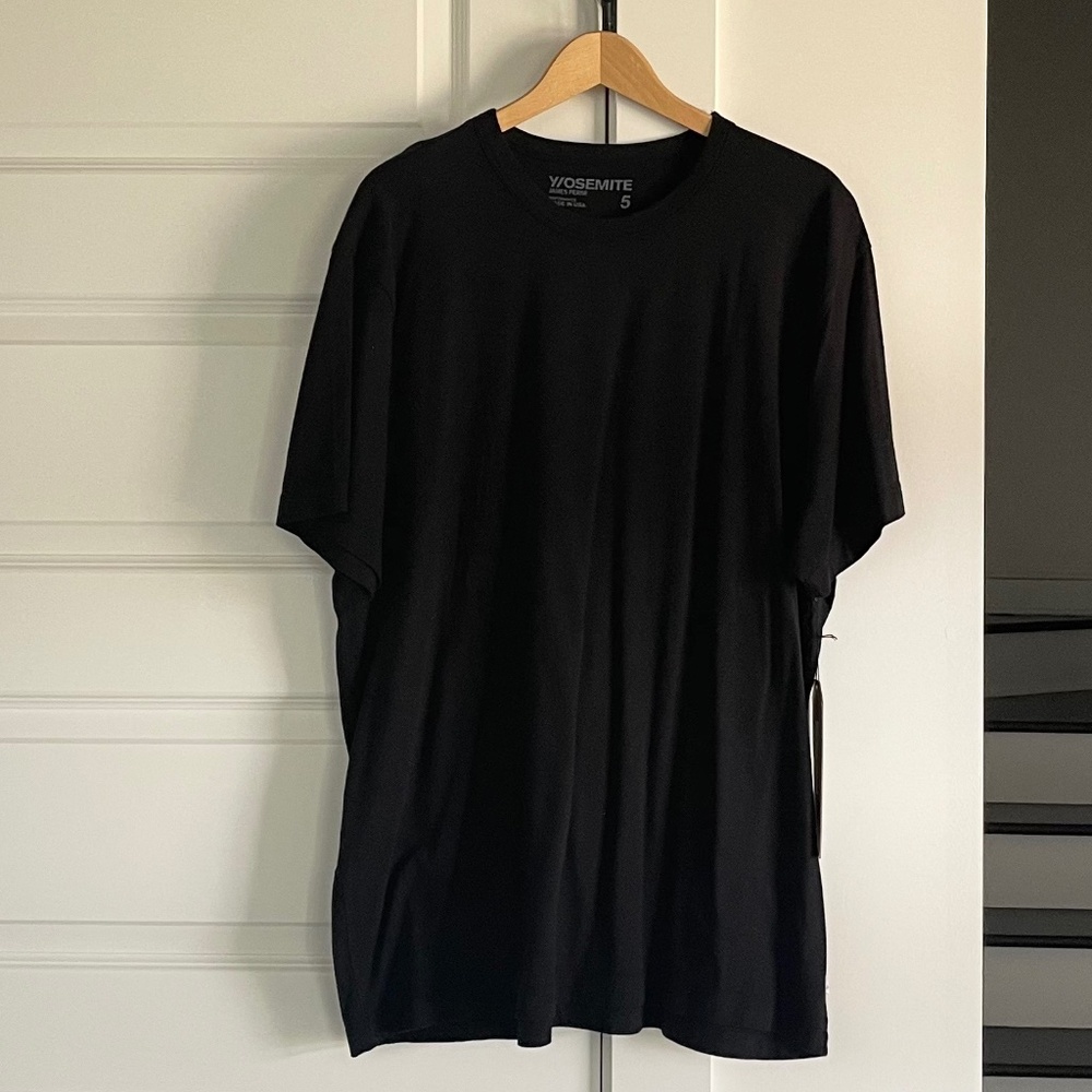 JAMES PERSE BLACK MALIBU BEACH BLACK GRAPHIC TEE ~ SIZE 5 (FITS LIKE XXL) RARE! - Picture 2 of 9